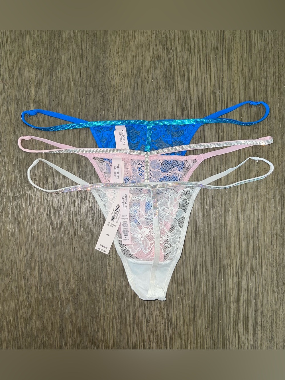 NWT Victoria’s Secret Shine Strap Bling G String